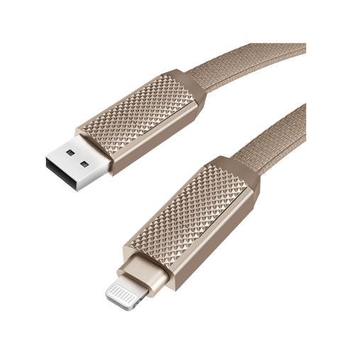 Bazic GoCharge 4 IN 1 مدخل USB A وUSB-C إلى مخرج USB-C وكابل Lightning بطول 1 متر - ذهبي - سلك شحن - 4 في 1 - من يو اس بي + تايب سي - الى تايب سي + ايفون - طول 1 متر - بيزك