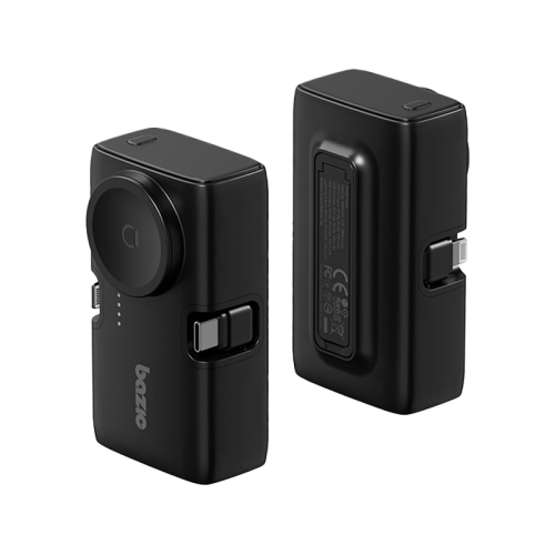 Bazic GoPower Koda 2 in 1 Power Bank مع USB-C قابل للطي / Lightning Pin وشاحن Apple Watch 5000 مللي أمبير - Truffle - بطارية متنقلة + ستاند - مع شاحن iPhone + Typ Se + شاحن Java Apple - 5000 مللي امبير - كفالة 12 شهر