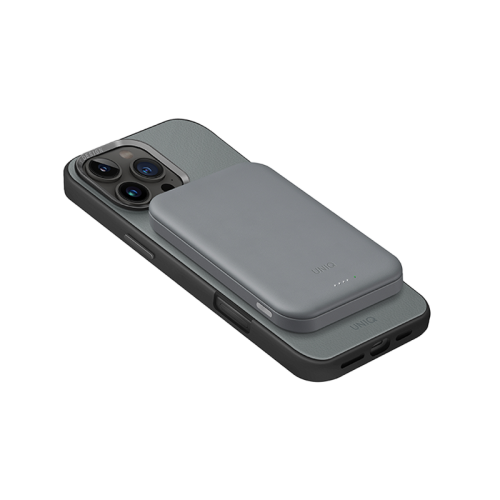 Uniq Lyden Lexa MagSafe USB-C PD 5000mAh Power Bank - Lichen Green - بطارية متنقلة - ماغ سيف - يونيك - قوه 20 واط - سعة 5000 ملي امبير - كفالة 12 شهر