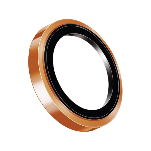 Uniq Optix Prime واقي عدسة الكاميرا مصنوع من الستانلس ستيل لهاتف iPhone 17 Pro & 17 Pro Max - كروم غروب الشمس - حماية لعدسة كاميرا الهاتف - حبات - 9 ملم - iPhone 17 pro / 17 بروماكس - يونيك