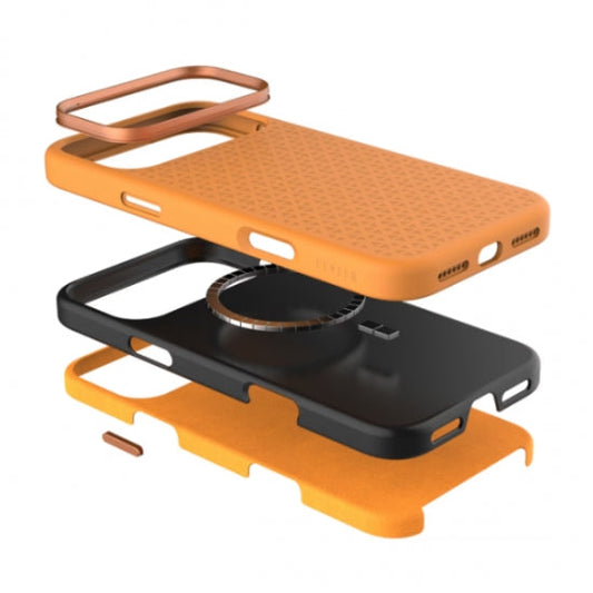 Levelo Fiora MagSafe Liquid Silicone Case With Pattern For iPhone17 Pro / 17 Pro Max - كفر حماية عالية - ليفلو - ماق سيف