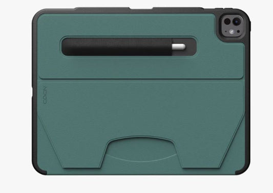 ZUGU iPad Pro 13" / 11" - M4/M5 (2024/2025) Case - Pine - كفر ايباد + ستاند + مكان للقلم