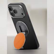 Uniq Grivix Classic حامل مغناطيسي 360 درجة مع حامل - برتقالي لهب - مسكة دائرية مغناطيس وستاند + ماغ سيف