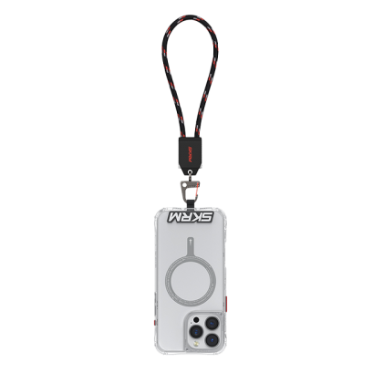 SkinArma Dyno VE USB-C to USB-C 2-In-1 240W Hand Strap and Charging Cable - Obsidian - خيط علاقة قصير - 2 في 1 - سكين ارما - سلك شحن تايب سي الى تايب سي - قوة 240 واط - يمكنكم اختيار مع كفر شفاف او بدون كفر فقط خيط علاقة