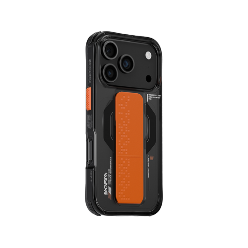 SkinArma Haxa MagSafe Case With Grip Stand for iPhone  17 Pro / 17 Pro Max - Graphite - سكين أرما كفر - سلسلة ايفون 17 - ماغ سيف - مسكة وستاند مغناطيس