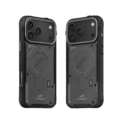 SkinArma Vigor MagSafe Case for iPhone 17 Pro / 17 Pro Max - Charcoal - سكين أرما كفر - سلسلة ايفون 17 - ماغ سيف - مسكة وستاند مغناطيس