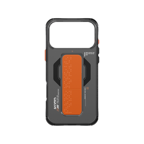 SkinArma Haxa MagSafe Case With Grip Stand for iPhone  17 Pro / 17 Pro Max - Graphite - سكين أرما كفر - سلسلة ايفون 17 - ماغ سيف - مسكة وستاند مغناطيس