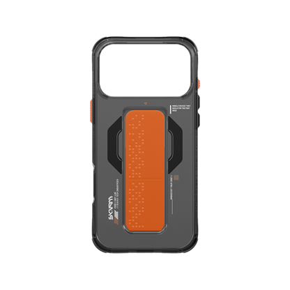 SkinArma Haxa MagSafe Case With Grip Stand for iPhone  17 Pro / 17 Pro Max - Graphite - سكين أرما كفر - سلسلة ايفون 17 - ماغ سيف - مسكة وستاند مغناطيس