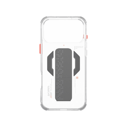 SkinArma Haxa MagSafe Case With Grip Stand for iPhone  17 Pro / 17 Pro Max - Clear - سكين أرما كفر - سلسلة ايفون 17 - ماغ سيف - مسكة وستاند مغناطيس