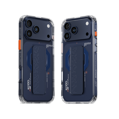 SkinArma Haxa MagSafe Case for iPhone  17 Pro / 17 Pro Max - Blue - سكين أرما كفر - سلسلة ايفون 17 - ماغ سيف - مسكة وستاند مغناطيس