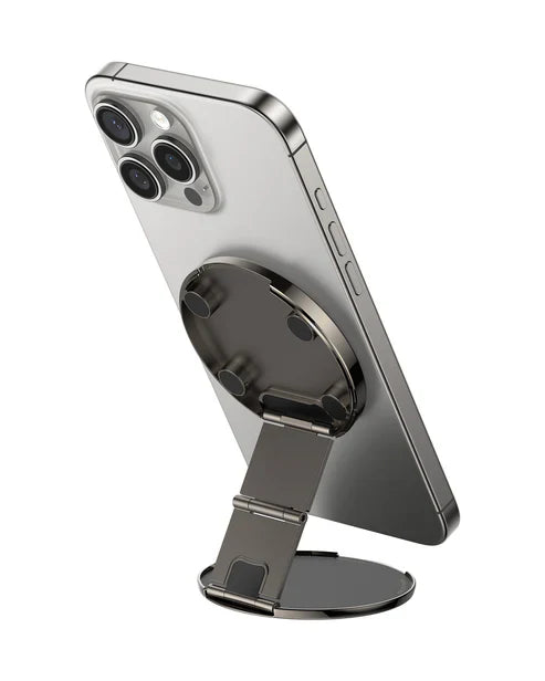 حامل هاتف مغناطيسي للسفر من Baseus PrimeTrip VX1 – أسود – ستاند دائري + ماج سيف 