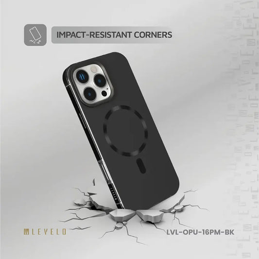 Levelo Fiora MagSafe Liquid Silicone Case With Pattern For iPhone17 Pro / 17 Pro Max - كفر حماية عالية - ليفلو - ماق سيف