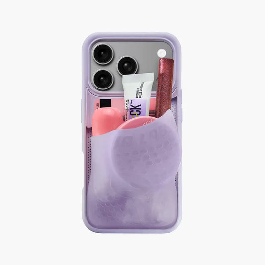 Ninja Labs Flex Pouch for iPhone17 Pro / 17 Pro Max Case (Lavender) -  كفر حماية عالية + محفظة - نينجا