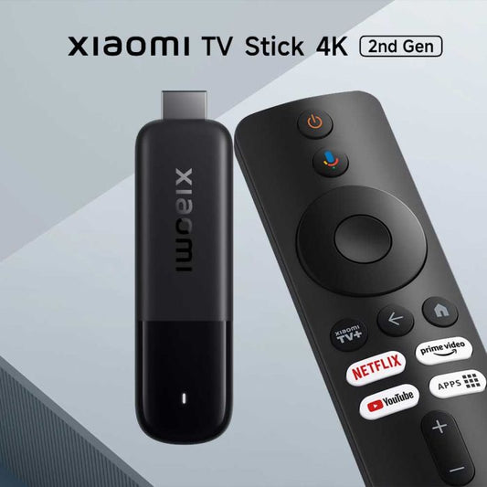 Xiaomi TV Stick 4K 2nd Gen - وصلة شاومي - جهاز التلفزيون الترفيهي - الجيل الثاني - شاهد - نتفلكس - يوتيوب