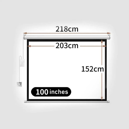 Portable Projector Screen 100 inch [H] - شاشة بروجكتر متنقلة - شاشة العرض القابلة للطي والسحب