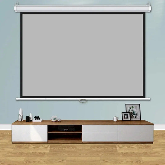 Portable Projector Screen 100 inch [H] - شاشة بروجكتر متنقلة - شاشة العرض القابلة للطي والسحب