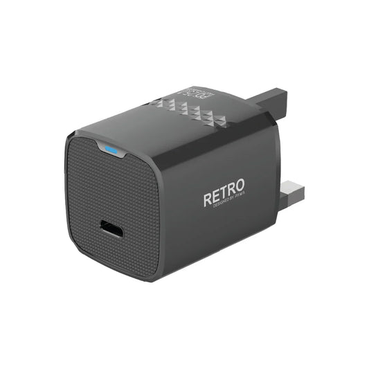 شاحن PAWA Retro PD35W Only PD Port UK - شاحن حائطي - قوة 35 وات - منفذ تايب سي سريع الشحن كفالة 12 شهرًا 